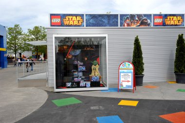 Gunzburg, Almanya - 6 Mayıs: Legoland - Lego bric mini Europe