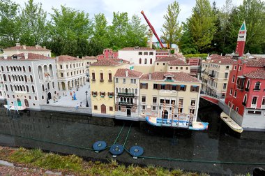 Gunzburg, Almanya - 6 Mayıs: Legoland - Lego bric mini Europe
