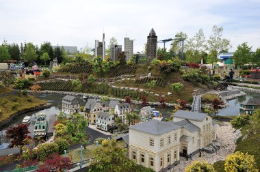 Gunzburg, Almanya - 6 Mayıs: Legoland - Lego bric mini Europe