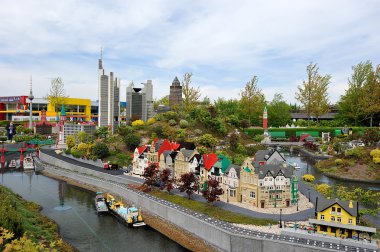 Gunzburg, Almanya - 6 Mayıs: Legoland - Lego bric mini Europe