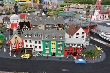Gunzburg, Almanya - 6 Mayıs: Legoland - Lego bric mini Europe