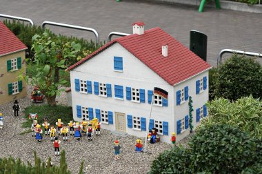 Gunzburg, Almanya - 6 Mayıs: Legoland - Lego bric mini Europe