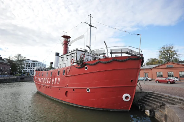 Helsinki, Finlandia, 28 de septiembre: amarre Marina en el centro de H —  Fotos de Stock