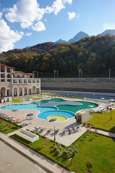 Sochi, Russia - 30 OCTOBER: autumn view of the Spa at the MARRIO — Stock Photo, Image