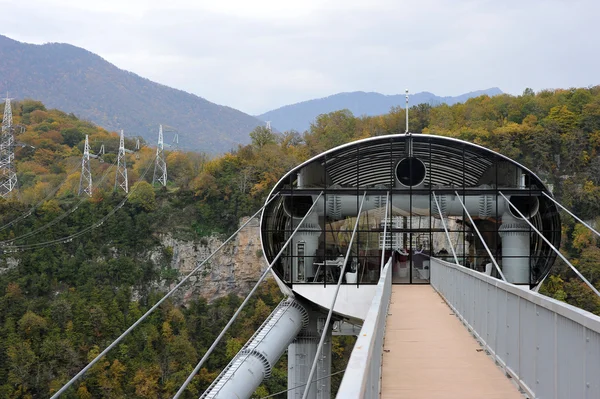 Skypark, sochi, russland - 31. oktober: panoramablick auf die schlucht — Stockfoto