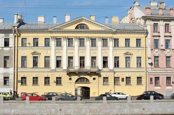 San Pietroburgo, Russia, 6 SETTEMBRE: la casa sulla Fontanka r — Foto Stock