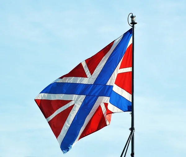 Andreevsky flagge der russischen flotte — Stockfoto