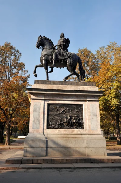 Paardenstandbeeld van Peter de Grote in Sint-Petersburg, Rusland — Stockfoto