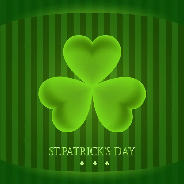 St. Patrick's day bakgrund. Clover bakgrund. — Stock vektor