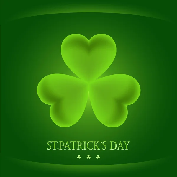 St. Patrick de dag achtergrond. Klaver achtergrond. — Stockvector