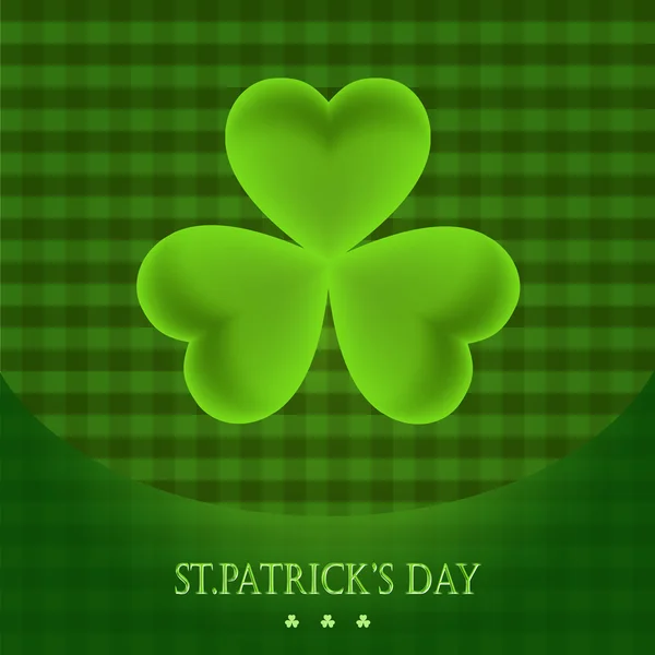 St. patrick 's day background. Kleeblatt. — Stockvektor