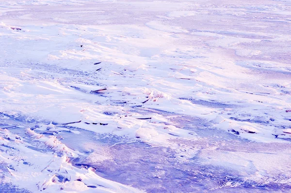 冻河冰 — 图库照片
