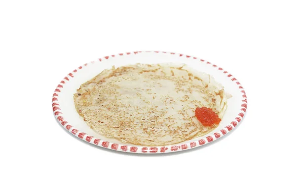 Pannenkoeken met kaviaar — Stockfoto