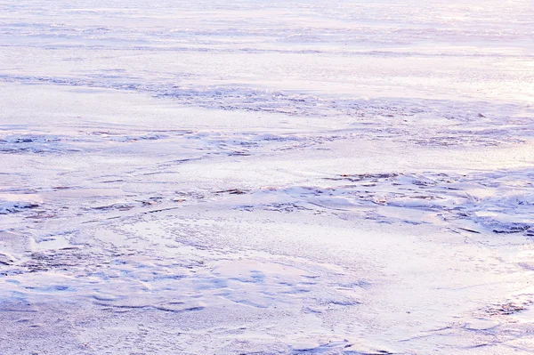 冰冻的河冰-抽象 — 图库照片