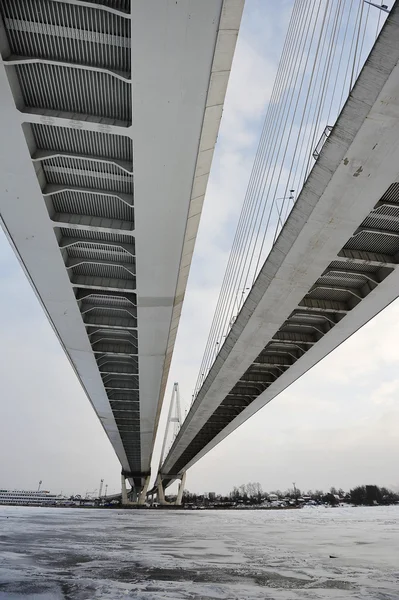 Stora obukhovsky bridge — Stockfoto