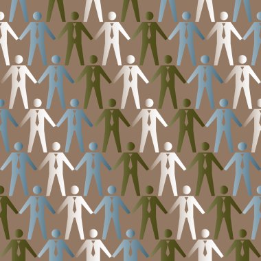 İllüstrasyon insanlar simgeler