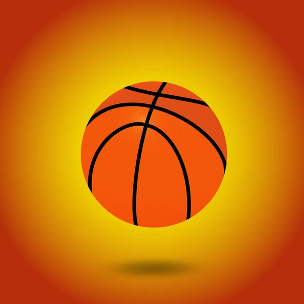 Illustration of a basketball ball — Stock Vector