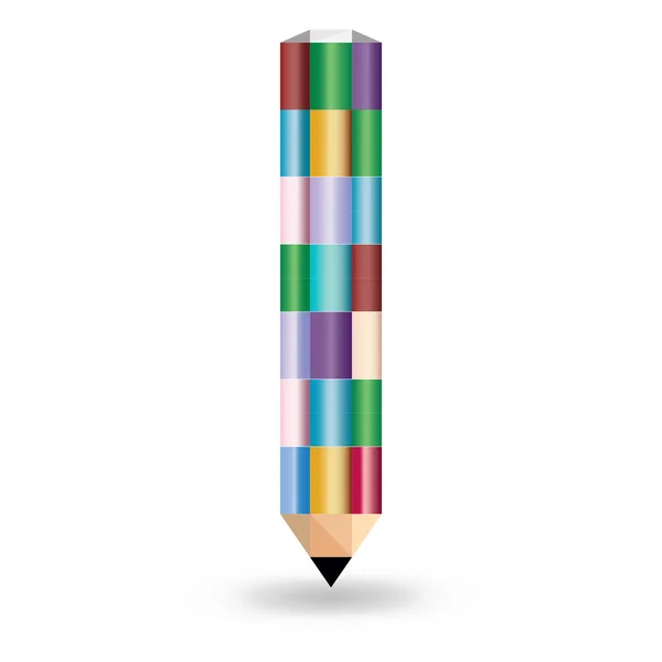 Colored pencil illustration — Stock Vector