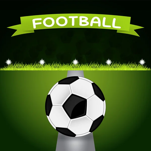 Illusztráció egy futball-labda — Stock Vector
