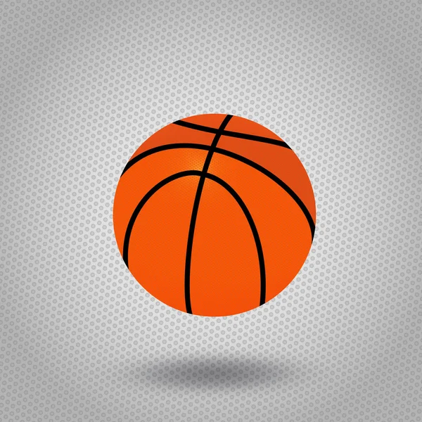 Illustration d'un ballon de basket — Image vectorielle