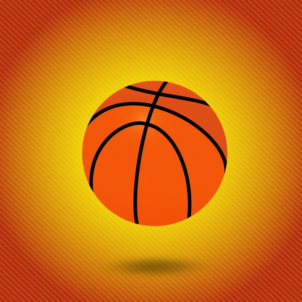 Illustration d'un ballon de basket — Image vectorielle