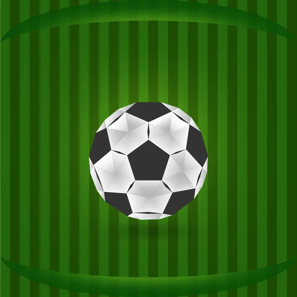 Ilustración pelota de fútbol — Vector de stock