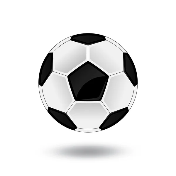 Ilustración de una pelota de fútbol — Vector de stock