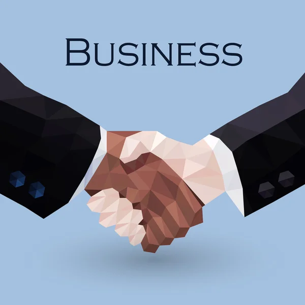 Business handshake illustration