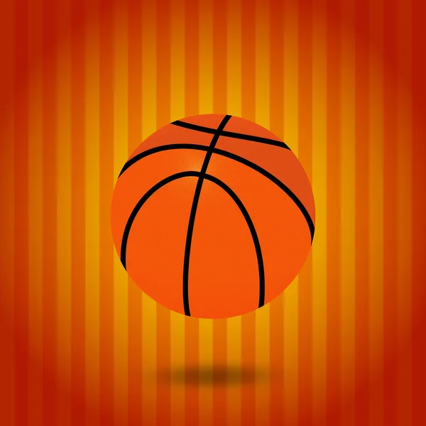 Ilustración de una pelota de baloncesto — Vector de stock