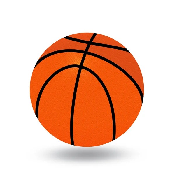 Illustration d'un ballon de basket — Image vectorielle