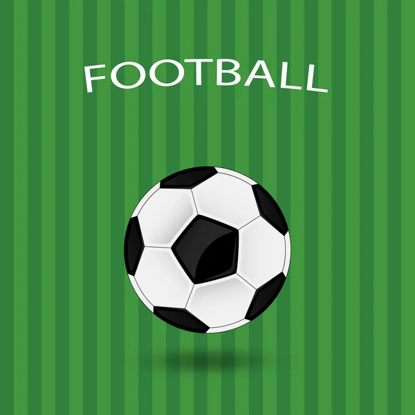 Ilustración de una pelota de fútbol — Vector de stock