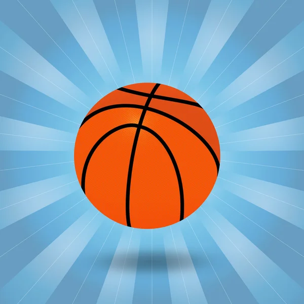 Illustration d'un ballon de basket — Image vectorielle