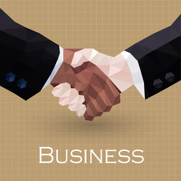 Business handshake illustration