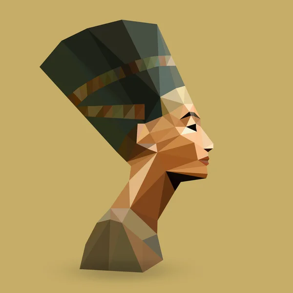 Egyptská královna Nefertiti — Stockový vektor