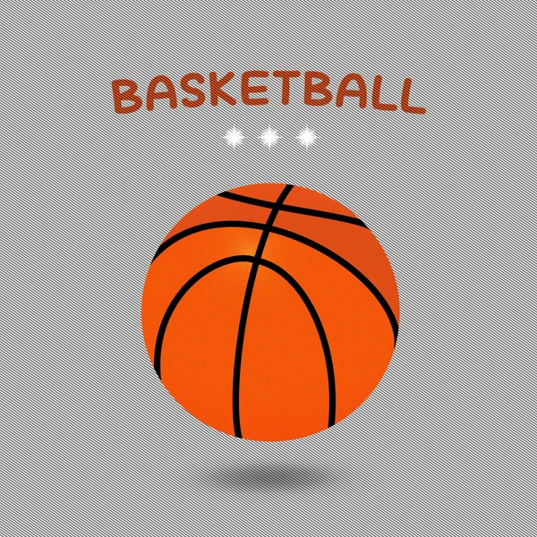 Illustration d'un ballon de basket — Image vectorielle