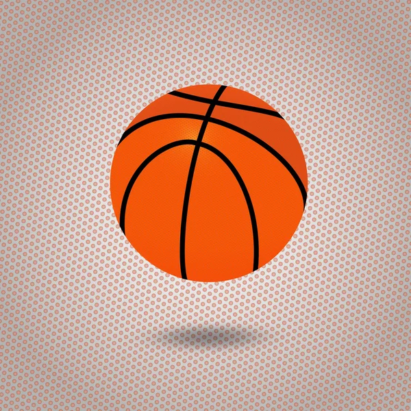 Ilustración de una pelota de baloncesto — Vector de stock