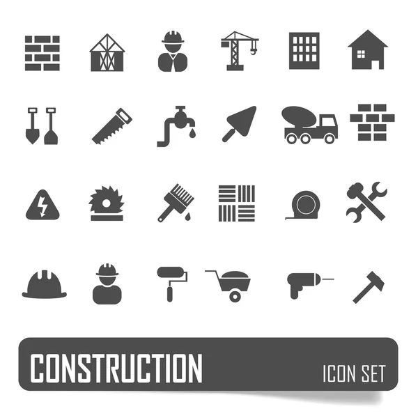 İnşaat Icons set — Stok Vektör