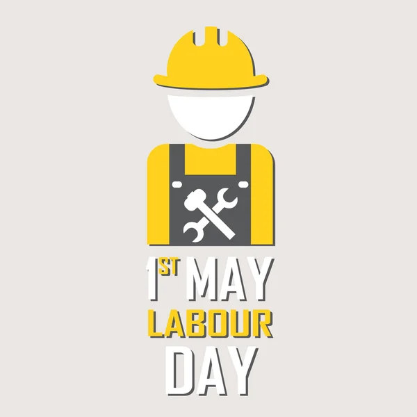 1 мая День труда (труда) — стоковый вектор