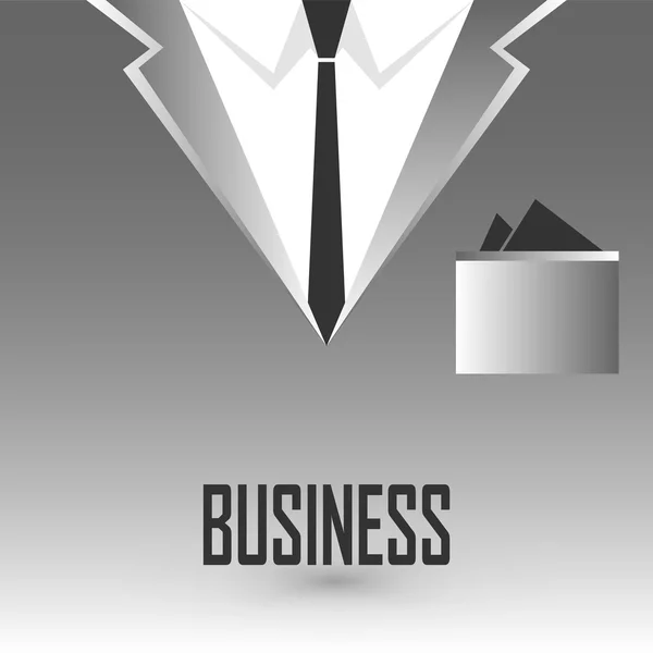 Business men's suit with tie — Stock Vector