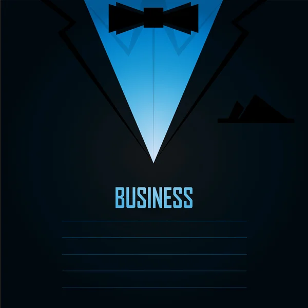 Business men's suit with tie — Stock Vector