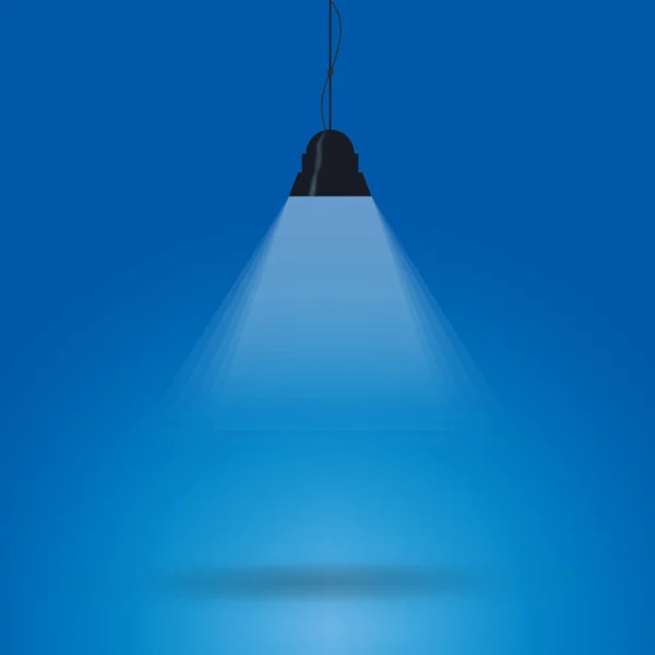 Fondo está iluminado por lámparas — Vector de stock
