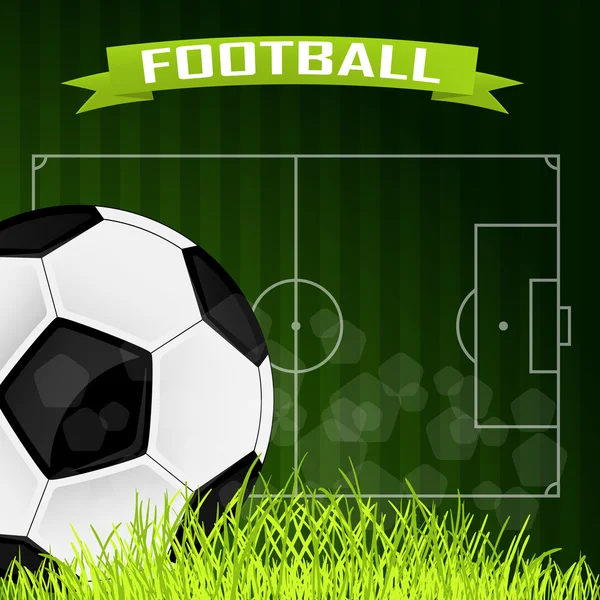 Bakgrunden för fotboll kort — Stock vektor