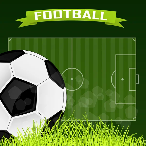 Bakgrunden för fotboll kort — Stock vektor