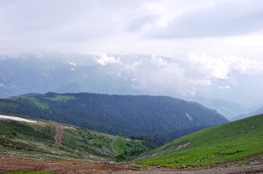 krasnaya polyana Kafkasya dağlarında