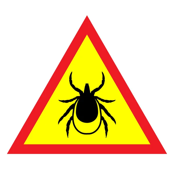 Warning tick sign — Stock Vector