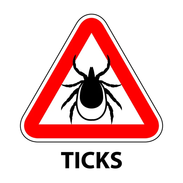 Signal des tiques d'avertissement — Image vectorielle