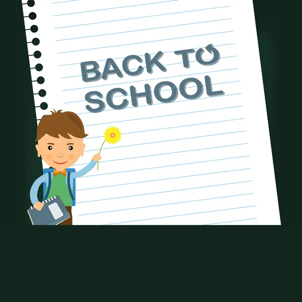 Back to school design. Vector illustration — Stock Vector