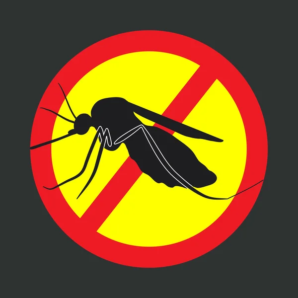 停止蚊子标志 — 图库矢量图片