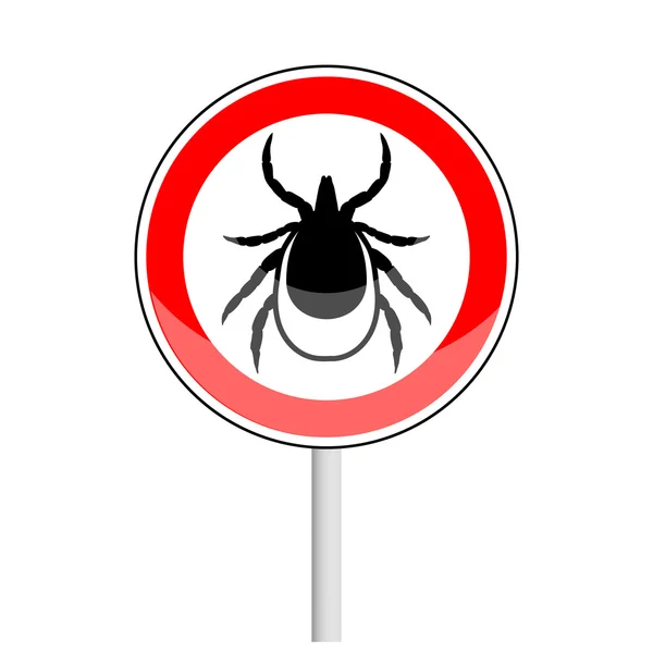 Warning tick sign — Stock Vector