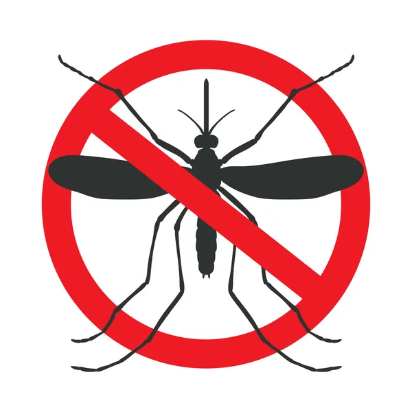 Znak stop komara — Wektor stockowy